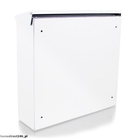 STALOWA SKRZYNKA POCZTOWA NAŚCIENNA BIAŁA DUŻA PONADCZASWOY DESIGN