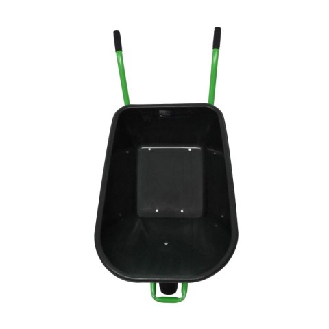 TACZKA BUDOWLANA OGRODOWA CZARNA JEDNOKOŁOWA PVC Z KOŁEM POMPOWANYM