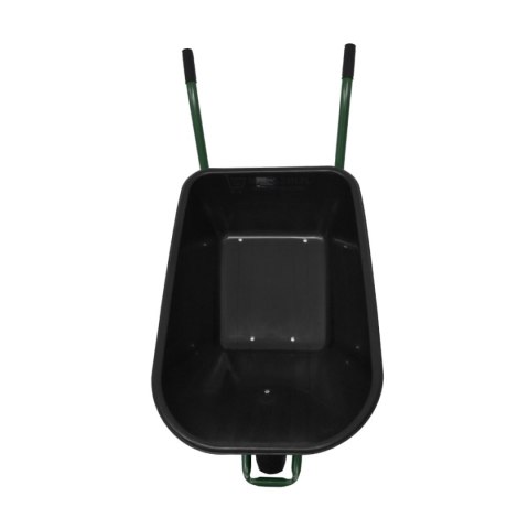 TACZKA BUDOWLANA OGRODOWA CZARNA JEDNOKOŁOWA PVC Z KOŁEM POMPOWANYM