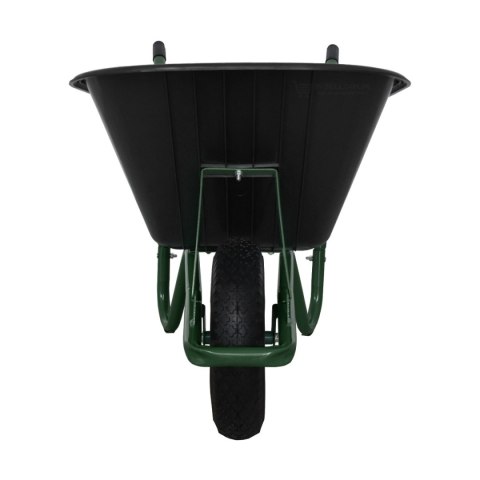 TACZKA BUDOWLANA OGRODOWA CZARNA JEDNOKOŁOWA PVC Z KOŁEM POMPOWANYM