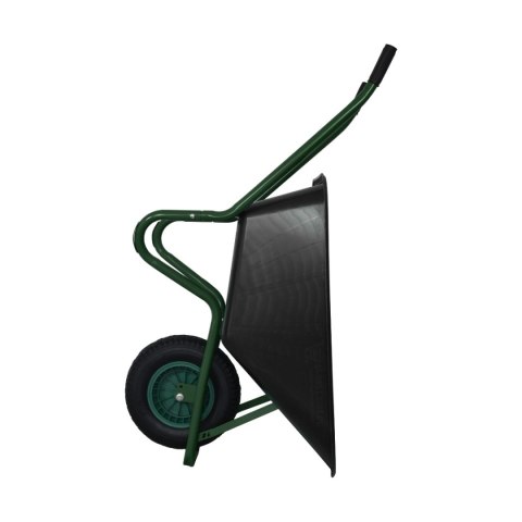 TACZKA BUDOWLANA OGRODOWA CZARNA JEDNOKOŁOWA PVC Z KOŁEM POMPOWANYM