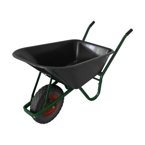 TACZKA BUDOWLANA OGRODOWA PVC 100L Z CZARNYM KOŁEM PU