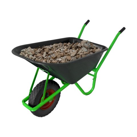 TACZKA BUDOWLANA OGRODOWA PVC 100L Z CZARNYM KOŁEM