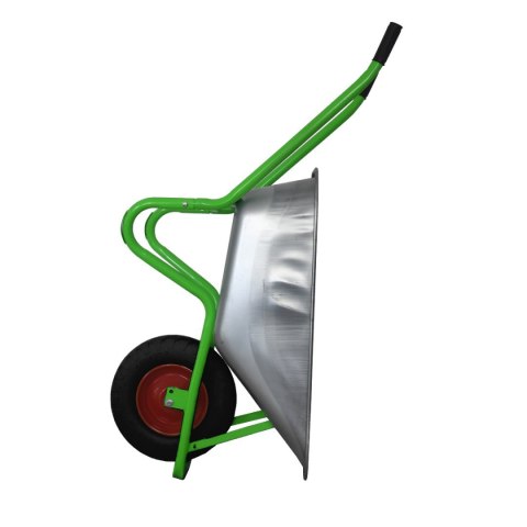 TACZKA OGRODOWA 100L 250KG BITUXX Z CZARNYM KOŁEM PU 4,0-4,8 STELAŻ ZIELONY