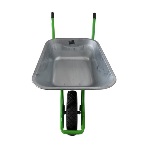 TACZKA OGRODOWA 100L 250KG BITUXX Z CZARNYM KOŁEM PU 4,0-4,8 STELAŻ ZIELONY