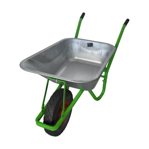 TACZKA OGRODOWA 100L 250KG BITUXX Z CZARNYM KOŁEM PU 4,0-4,8 STELAŻ ZIELONY