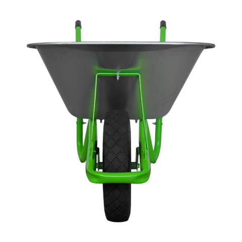 TACZKA OGRODOWA 100L 250KG BITUXX Z CZARNYM KOŁEM PU 4,0-4,8 STELAŻ ZIELONY