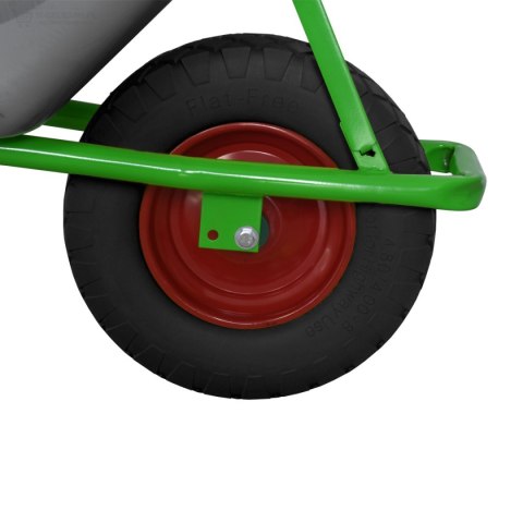 TACZKA OGRODOWA 100L 250KG BITUXX Z CZARNYM KOŁEM PU 4,0-4,8 STELAŻ ZIELONY