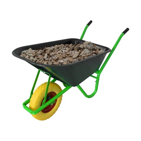 TACZKA OGRODOWA BUDOWLANA 100L 250KG MISA PVC Z ŻÓTYM KOŁEM PU