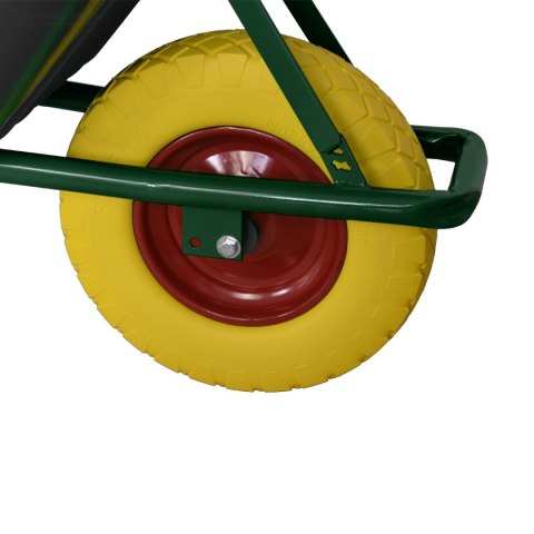 TACZKA OGRODOWA BUDOWLANA 100L 250KG MISA PVC Z ŻÓTYM KOŁEM PU