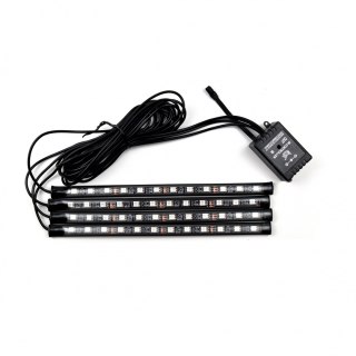 TAŚMA LED LAMPKI NA PASKU Z PILOTEM RÓŻNE KOLORY DC 12V DO WNĘTRZA AUTA SAMOCHODU