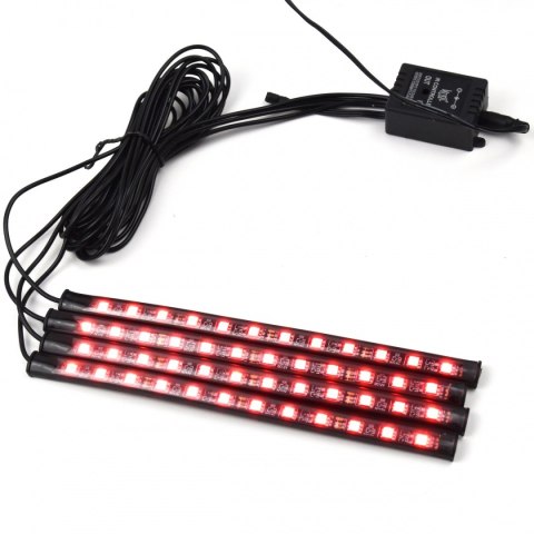 TAŚMA LED LAMPKI NA PASKU Z PILOTEM RÓŻNE KOLORY DC 12V DO WNĘTRZA AUTA SAMOCHODU