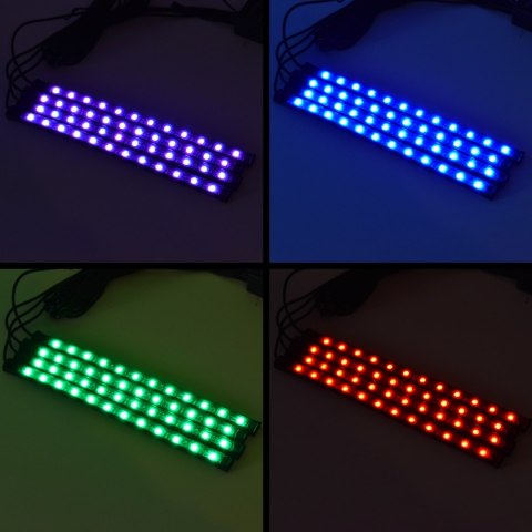 TAŚMA LED LAMPKI NA PASKU Z PILOTEM RÓŻNE KOLORY DC 12V DO WNĘTRZA AUTA SAMOCHODU