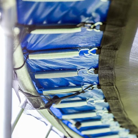 TRAMPOLINA 370CM OGRODOWA ZEWNĘTRZNA Z SIATKĄ I OSŁONĄ 8 słupków MOCNA 3,66-3,70 12FT