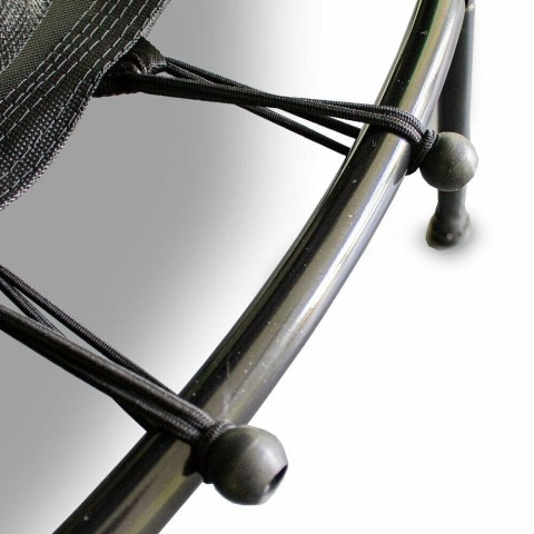 TRAMPOLINA DZIECIĘCA DLA DZIECI 140CM DO OGRODU CZERWONA Z OSŁONĄ I SIATKĄ