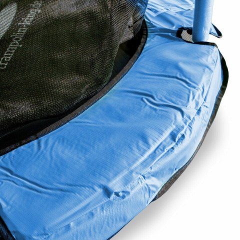 TRAMPOLINA DZIECIĘCA DLA DZIECI 140CM DO OGRODU CZERWONA Z OSŁONĄ I SIATKĄ