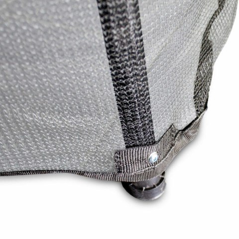 TRAMPOLINA NIEBIESKA DLA DZIECI 140CM DO DOMU OGRODU Z OSŁONĄ I SIATKĄ