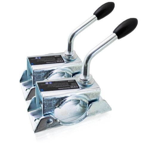 UCHWYT ZACISKOWY 48MM 2 SZT ZACISK OBEJMA KOŁA PODPOROWEGO PRZYCZEP BITUXX