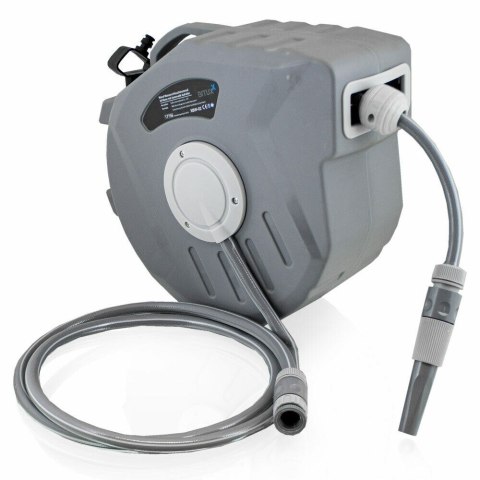 Ogrodowy wąż do wody na zwijaku 10 m z końcówką zraszającą bęben z pistoletem