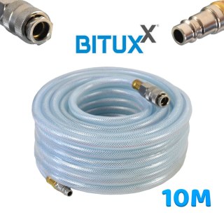 WĄŻ PRZEWÓD PVC PNEUMATYCZNY BITUXX 10 M DO KOMPRESORA 1/4"