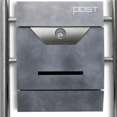 WOLNOSTOJĄCA SKRZYNKA NA LISTY PODWÓJNA Z GAZETNIKIEM NOWOCZESNA