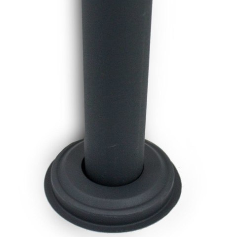 WOLNOSTOJĄCA SKRZYNKA POCZTOWA LISTY CIEMNOSZARA PODWÓJNA ZE STOJAKAMI