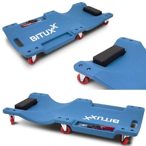 WÓZEK - LEŻANKA WARSZTATOWA BITUXX DO WARSZTATU NA KÓŁKACH Z ZAGŁÓWKIEM