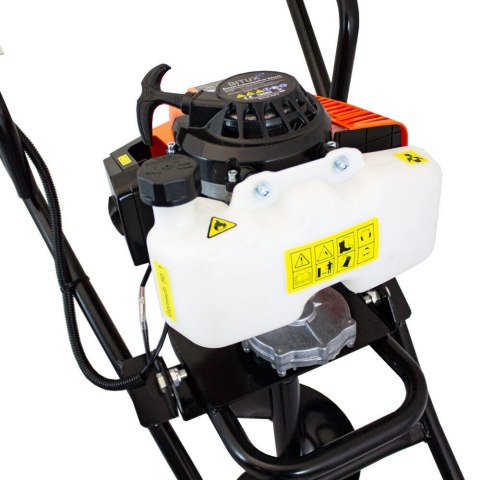 WÓZEK WIERTNICZY Z SILNIKIEM DWUSUWOWYM WIERTNICA Z KOŁEM + 3 WIERTŁA W ZESTAWIE