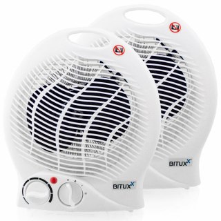 ZESTAW 2SZT TERMOWENTYLATORÓW ELEKTRYCZNYCH 2000W Z REGULACJĄ I ZABEZPIECZENIEM