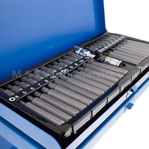 ZESTAW BITÓW BIT TORX IMBUS 41 ELEMENTÓW W METALOWEJ KASETCE
