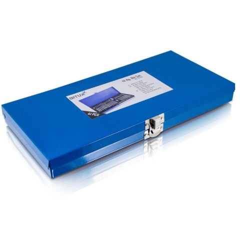 ZESTAW BITÓW BIT TORX IMBUS 41 ELEMENTÓW W METALOWEJ KASETCE