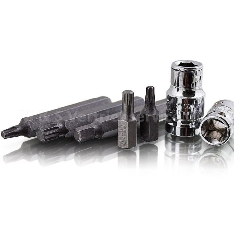 ZESTAW BITÓW BIT TORX IMBUS 41 ELEMENTÓW W METALOWEJ KASETCE