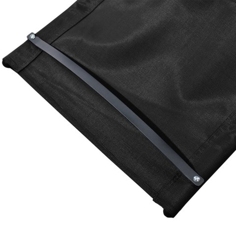 ZESTAW CZARNYCH LEŻANEK OGRODOWYCH BUJANE LEŻAKI 2 SZTUKI BITUXX