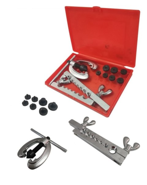 ZESTAW DO ZARABIANIA PRZEWODÓW HAMULCOWYCH 9 ELEMENTÓW W WALIZCE