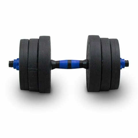 ZESTAW HANTLI 20KG 2W1 SZTANGA DO TRENINGU SIŁOWEGO UCHWYT ANTYPOŚLIZGOWY