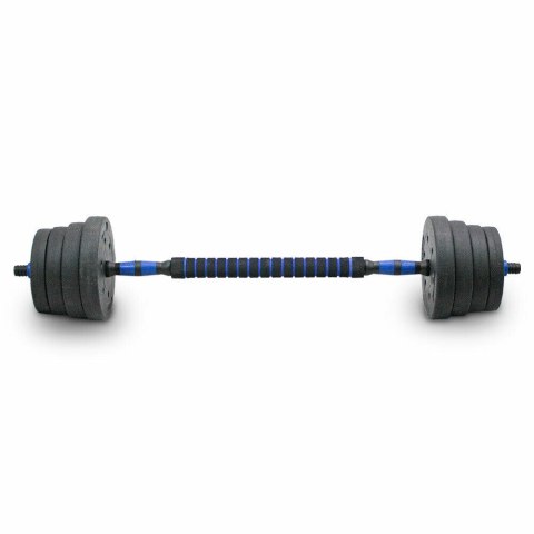 ZESTAW HANTLI 2W1 30KG SZTANGA HANTLE DO ĆWICZEŃ SIŁOWYCH NA TRENING