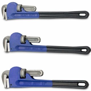 ZESTAW KLUCZE NASTAWNE ŻABKI SZWEDZKIE KLUCZE DO RUR 8'' 10'' 12'' 3szt KOMPLET