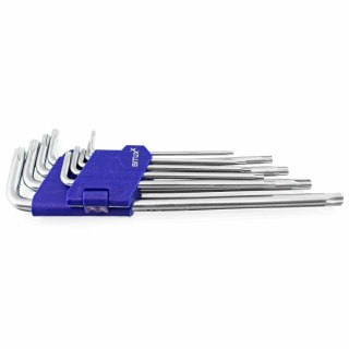 ZESTAW KLUCZY BITUXX TORX T10 - T50 TYP L 9 ELEMENTÓW ORGANIZER