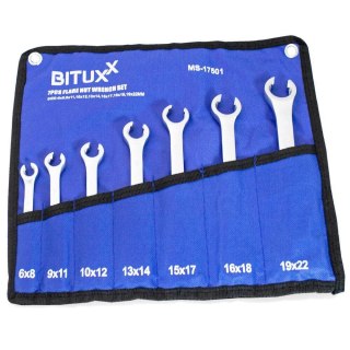 ZESTAW KLUCZY NAPRAWCZY DO PRZEWODÓW HAMULCOWYCH PODWÓJNE KLUCZE 6MM 7SZT