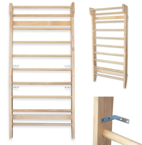 Drabinka gimnastyczna do rehabilitacji 195 cm drewniana – solidna drabinka gimnastyczna do ćwiczeń rehabilitacji