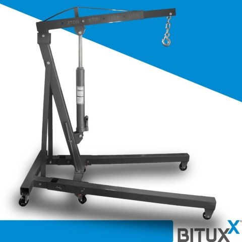 HYDRAULICZNY ŻURAW WARSZTATOWY UDŹWIG DO 2 TON PODNOŚNIK SKŁADANY BITUXX