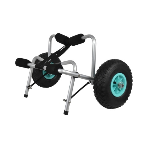 Lekki, aluminiowy wózek transportowy do kajaka/łódki – udźwig do 70 kg