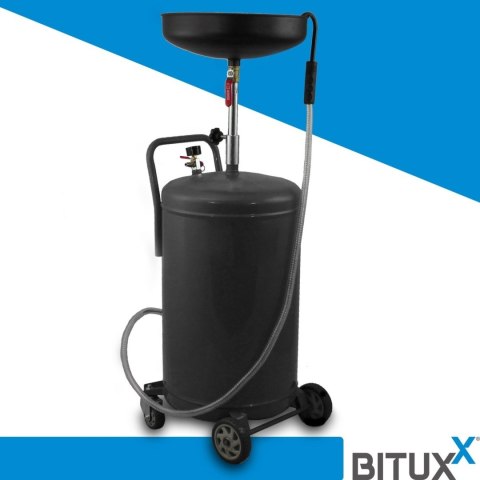 Przenośna mobilna Zlewarka do oleju Warsztatowa Regulowana ze zbiornikiem 80L