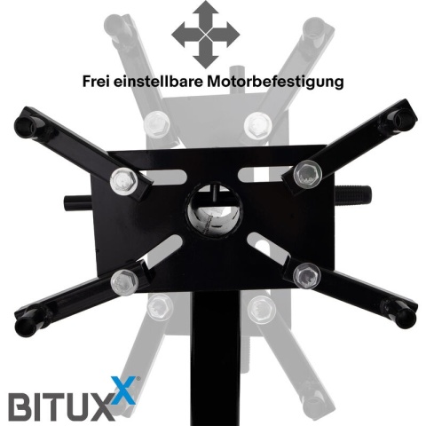 Stojak pod silnik BITUXX do 900 kg składana podpora silnika z kółkami