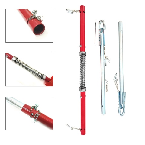 Sztywny hol Drążek holowniczy 3T ze sprężyną amortyzującą składany + pokrowiec