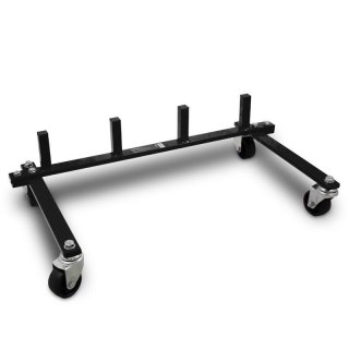 Transportowy stojak stabilny mobilny Bituxx na 4 wózki manewrowe obrotowe kółka