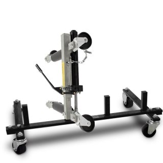 Transportowy stojak stabilny mobilny Bituxx na 4 wózki manewrowe obrotowe kółka