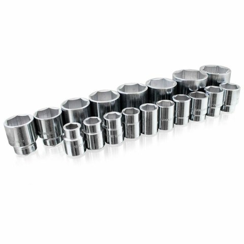 ZESTAW KLUCZY NASADOWYCH Z GNIAZDEM SZEŚCIOKĄTNYM 19-60MM Z GRZECHOTKĄ 23 EL