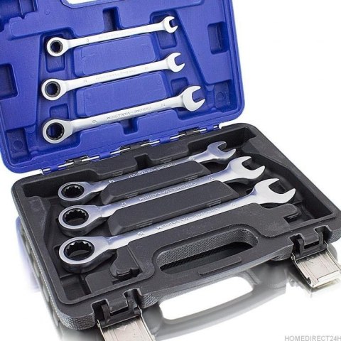 ZESTAW KLUCZY Z GRZECHOTKĄ BITUXX 6 SZTUK W NIEBIESKIEJ WALIZCE