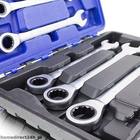 ZESTAW KLUCZY Z GRZECHOTKĄ BITUXX 6 SZTUK W NIEBIESKIEJ WALIZCE